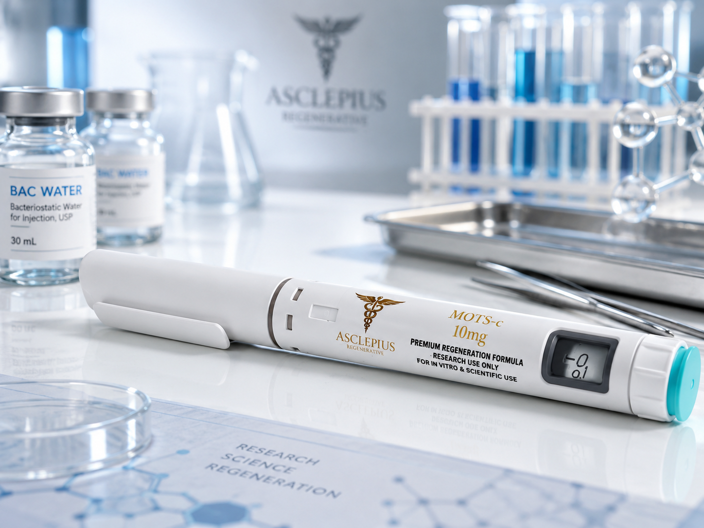 MOTS-c Acetate 10mg Mitochondrial Peptide | Metabolic &amp; Longevity Research Peptide