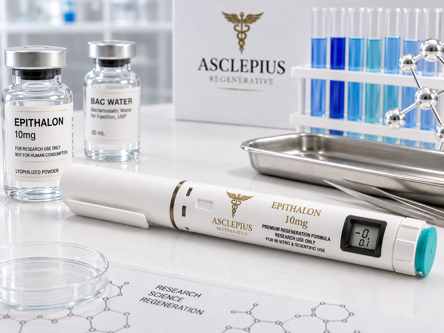 Epithalon 10mg Telomerase Activation | Cellular Longevity Research Peptide