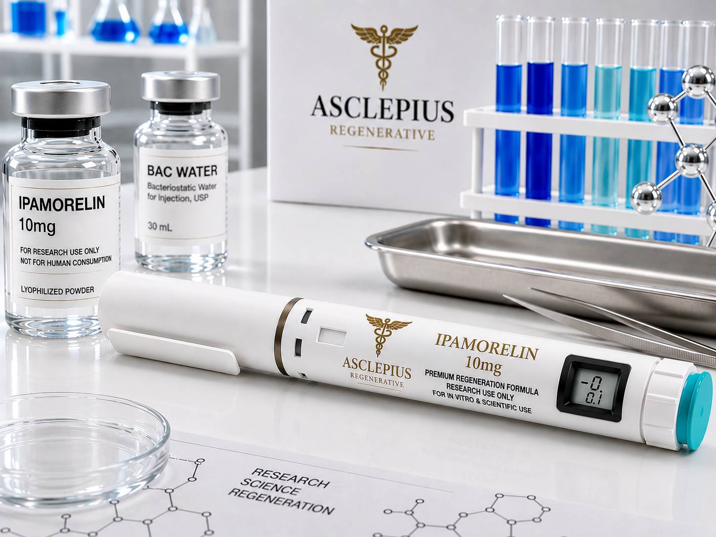 Ipamorelin 10mg Selective Growth Hormone Secretagogue | GH Pulse Research Peptide