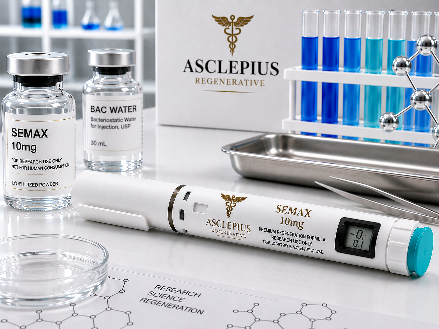 Semax 10mg Nootropic Heptapeptide | Cognitive & Neuroprotective Research Peptide